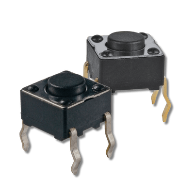 HP02 tactile switch contacts shown in gold and silver options